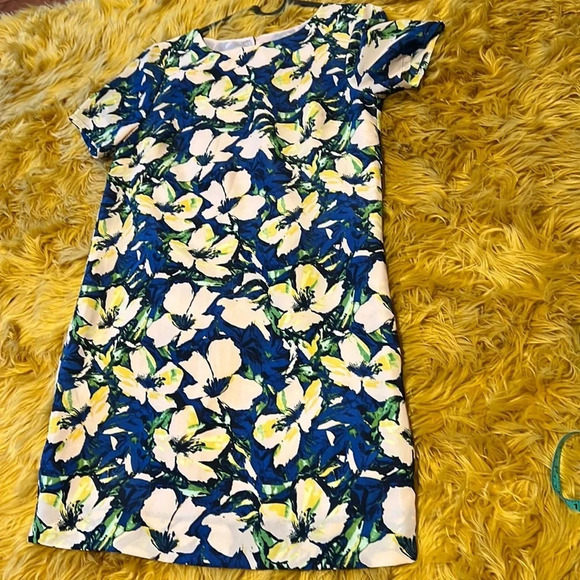 J Crew Floral Tropical Print Shift Dress Sz M - Picture 3 of 14